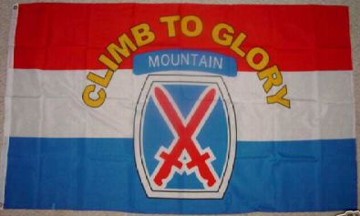 [10th Mountain Division flag]